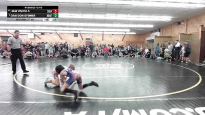 78 lbs Round Of 16 - Liam Youells, Shavertown vs Graydon Steiner, Huntington Mills