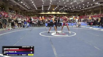 157 lbs Cons. Round 3 - Aidan Henderson, TX vs Eans Prado Jr., WI