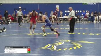 125 3rd Place - Amir Daouk, Wesleyan vs Nick Barbaria, Roger Williams University
