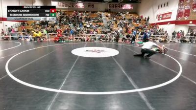 110 lbs Quarterfinal - McKinzie Mortensen, Pinedale vs Shaelyn Larkin, Evanston