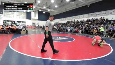 130 lbs Cons. Round 2 - Mariah Perez-Ortiz, La Quinta/La Quinta vs Izabella Luna, Fullerton