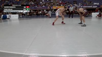 141 lbs Round 1 (16 Team) - Xavier Roberts, Wabash vs Cade Willis, Augsburg
