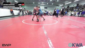 131-HWT lbs Rr Rnd 4 - Hayden Crawford, Skiatook Youth Wrestling vs Marilynn Edwards, Wagoner Takedown Club