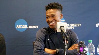 Justyn Knight, Grant Fisher evaluate each other at pre-meet press conference