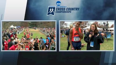 Live post-race interview with NCAA Champ Justyn Knight