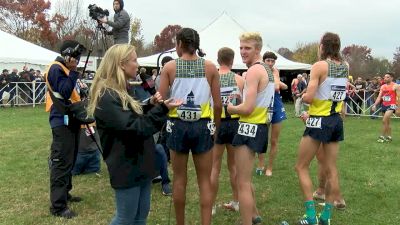 Live post-race interview with NCAA Champions NAU Men