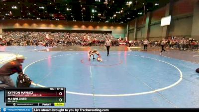 57-62 lbs Round 3 - Kypton Maynez, Fallon Outlaws Wrestling Club vs Mj Spillner, USA GOLD