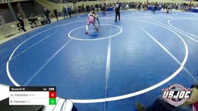 90 lbs Round Of 16 - Mason Mccauley, Duncan Demon Wrestling vs Bowen Pearson, Blaine County Grapplers