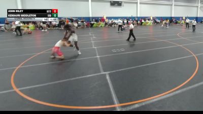 144 lbs Cons. Round 6 - Kemauri Middleton, Unattached vs John Riley, Unattached