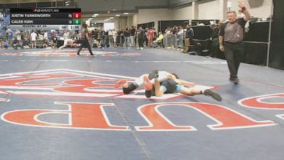 126 lbs Round Of 64 - Justin Farnsworth, PA vs Caleb Kirk, LA