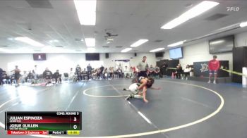 132 lbs Cons. Round 5 - Julian Espinoza, Cerritos vs Josue Guillen, Victor Valley