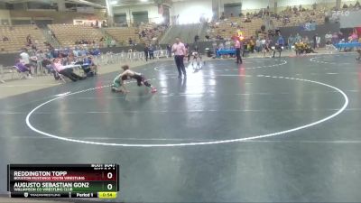 103 lbs Cons. Semi - Reddington Topp, Houston Mustangs Youth Wrestling vs Augusto Sebastian Gonzalez, Williamson Co Wrestling Club