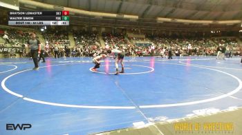 64 lbs Consi Of 8 #1 - Brayson LeMaster, Sebolt Wrestling Academy vs Walter Simon, Purler Wrestling