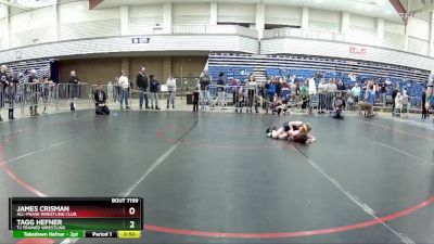 53 lbs Cons. Semi - James Crisman, All-Phase Wrestling Club vs Tagg Hefner, TJ Trained Wrestling