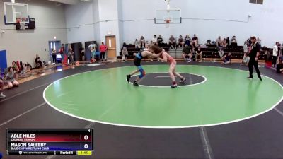 125 lbs Cons. Semi - Able Miles, Laurens 55 High vs Mason Saleeby, Blue Chip Wrestling Club