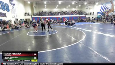 120 lbs Cons. Round 1 - Tayson Merzlock, Pocatello vs Jesse Hopkins, Priest River