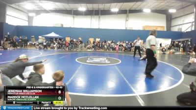 40-43 lbs Round 4 - Warren Sisson, 208 Badgers vs Cooper Pfeifer, Small Town Wrestling