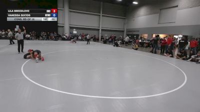105 lbs Cons. Rd Of 16 - Lila Breedlove, Borger Wrestling Club vs Vanessa Sixtos, Militia Trained Mat Club
