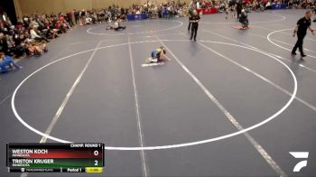 53-56 lbs Champ. Round 1 - Triston Kruger, Minnesota vs Weston Koch, Minnesota