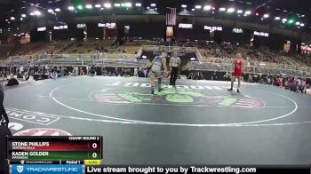 120 lbs Champ. Round 2 - Kaden Golder, Matanzas vs Stone Phillips, Vestavia Hills