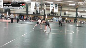125 lbs Semifinal - Abram Cline, Maryland vs Andrew Binni, Navy