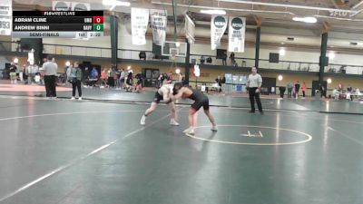 125 lbs Semifinal - Abram Cline, Maryland vs Andrew Binni, Navy