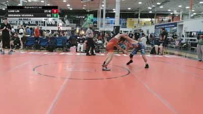 122 lbs Rr Rnd 2 - Liam Lin, GPS Red - HSC vs Brennen Veverka, Revival X - HSC