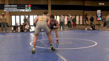 133 lbs 5th Place - Gunner Andrick, West Virginia vs Luke Willochell, Wyoming