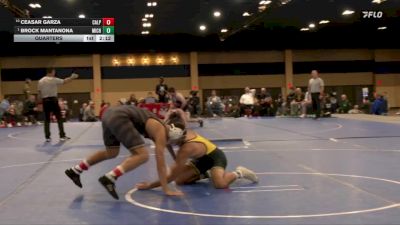 184 lbs Quarters - Ceasar Garza, Cal Poly vs Brock Mantanona, Michigan