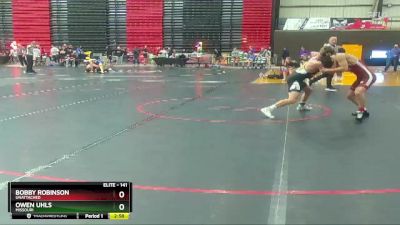 141 lbs Quarterfinal - Bobby Robinson, Unattached vs Owen Uhls, Missouri