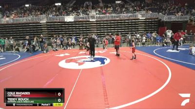 56 lbs Quarterfinal - Cole Rhoades, CWC Thunder vs Teddy Rouch, Natrona Colts Wrestling
