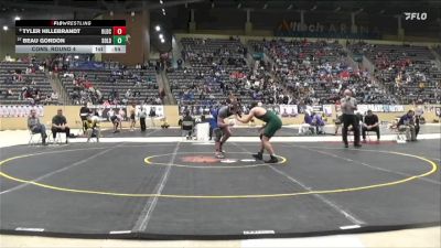190 lbs Cons. Round 4 - Tyler Hillebrandt, Oldham County vs Beau Gordon, South Oldham