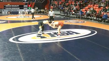 1A 113 lbs Cons. Round 3 - Drevan Bramlett, Murphysboro vs Colton Drinkwine, Braidwood (Reed-Custer)