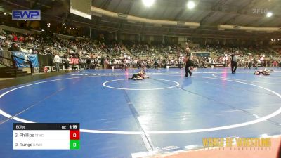 80 lbs Round Of 32 - Grayson Phillips, Team Tulsa Wrestling Club vs Owen Runge, Hawkeye Wrestling Academy