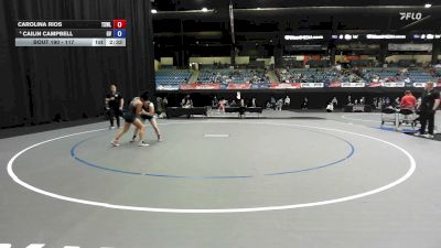 117 lbs Quarterfinal - Carolina Rios, Texas Wesleyan vs Cailin Campbell, Grand View