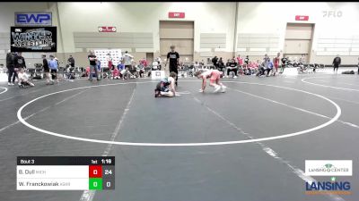 125 lbs 3rd Place - Brennan Dull, Michigan Premier WC - (B) vs Wyatt Franckowiak, Askren Wrestling Academy - (C)