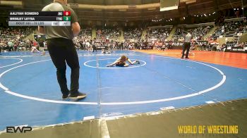 78 lbs Consi Of 8 #2 - Aaliyah Romero, Juggernaut Wrestling Club vs Brinley Leyba, Team Tulsa Wrestling Club