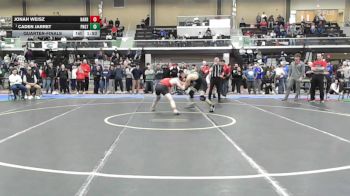 150 lbs Quarterfinal - Jonah Weisz, Narragansett vs Caden Jarret, Ponaganset