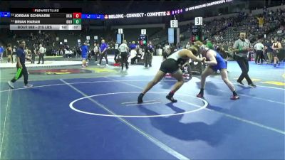 215 lbs Consi Of 8 #1 - Jordan Schwarm, Ukiah (NC) vs Brian Haran, Gilroy (CC)