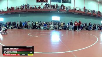 165 lbs Champ. Round 1 - Cohen Wuethrich, Dragon Wrestling Club vs Caleb Grayless, Unattached