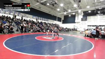 105 lbs Cons. Round 3 - Mackenzie Matthews, Los Osos vs Lisa Diaz, JW North