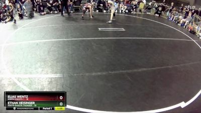 75 lbs Round 3 (4 Team) - Ethan Heisinger, South Dakota Thunder vs Elias Wentz, North Dakota 1