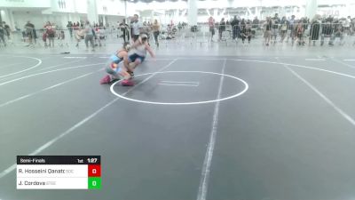 122 lbs Semifinal - Radin Hosseini Qanatqazi, SoCal Hammers vs Jax Cordova, Steel City Reloaded WC