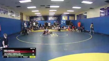 106 lbs Cons. Round 3 - Ben Norris, Barracuda Wrestling Club vs Victoria Ceballos, Patriots Wrestling Club-Dothan