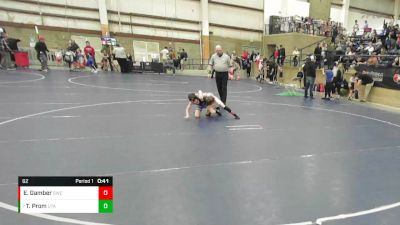 62 lbs Champ. Round 1 - Taysen Prom, Utah vs Ezra Gamber, Shootbox Wrestling Club