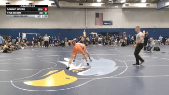 141 lbs Semifinal - Dominic Moyer, Coast Guard vs Kyle Moore, Southern Maine