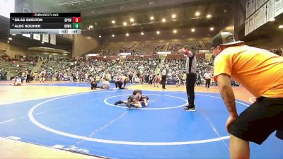 64 lbs Quarterfinal - Alec Booher, Honey Badger Wrestling Club vs Silas Shelton, Benton Parks Youth Wrestling