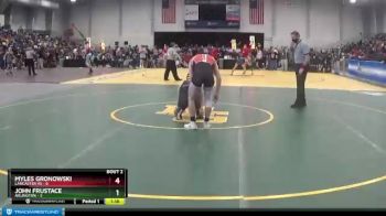 132 lbs Round 2 (3 Team) - John Frustace, Arlington vs Myles Gronowski, Lancaster HS