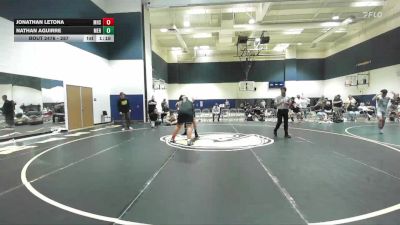 287 lbs Cons. Semi - Jonathan Letona, Marina High School vs Nathan Aguirre, Mercenary