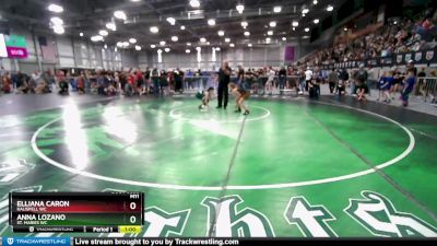 75-79 lbs Quarterfinal - Elliana Caron, Kalispell WC vs Anna Lozano, St. Maries WC